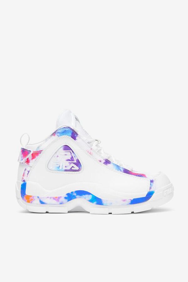 Fila Tenisky Panske Biele / Biele - Grant Hill 2 Tie Dye Mid Vypredaj - Slovakia 10743-FBRV